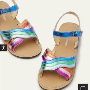 Little girls size 33 (1.5 -2) Boden Metallic Multicolor Sandal